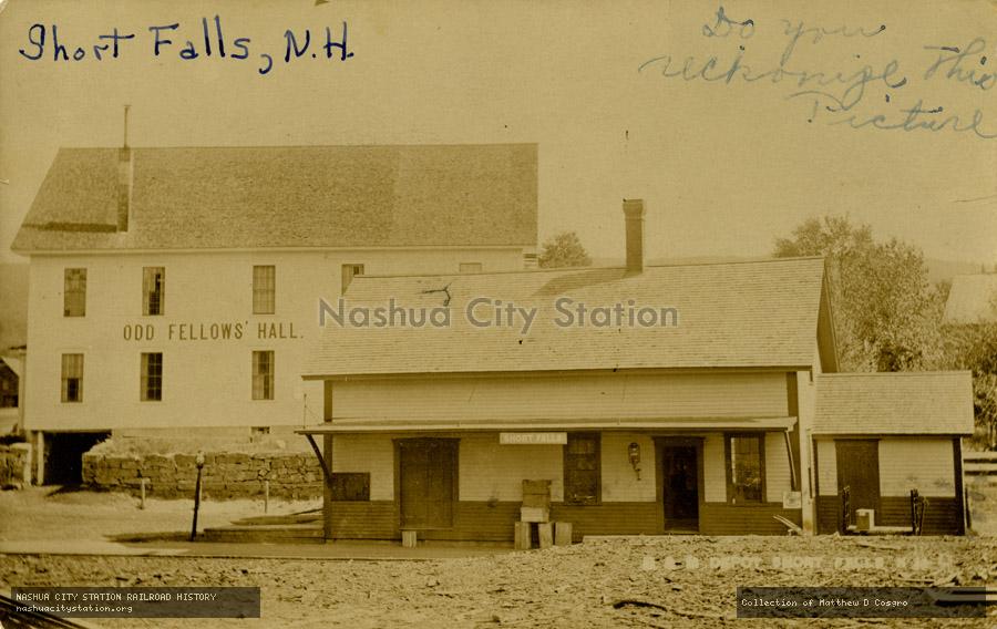 Postcard: Boston & Maine Depot, Short Falls, N.H.